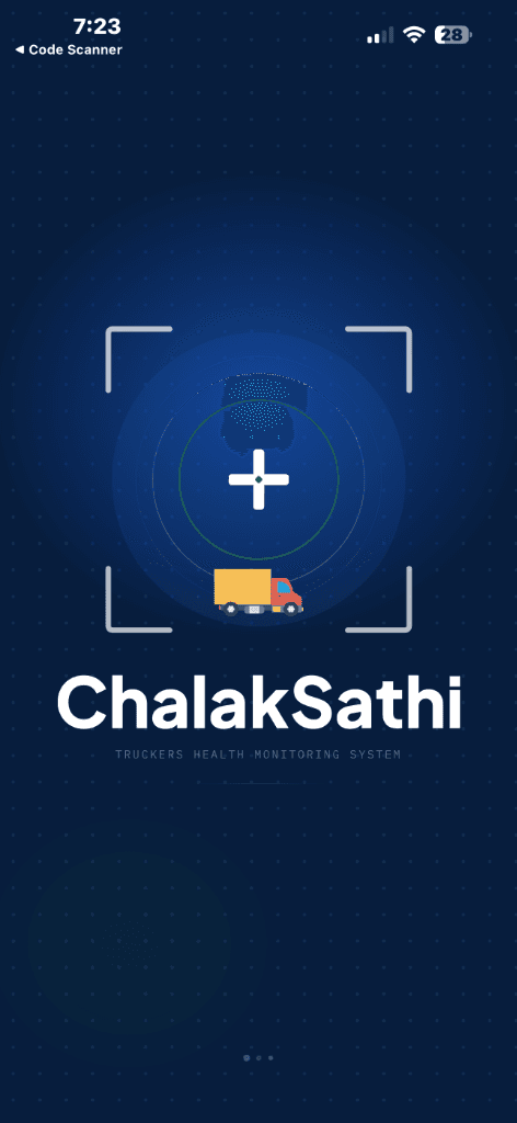ChalakSathi mobile app splash screen